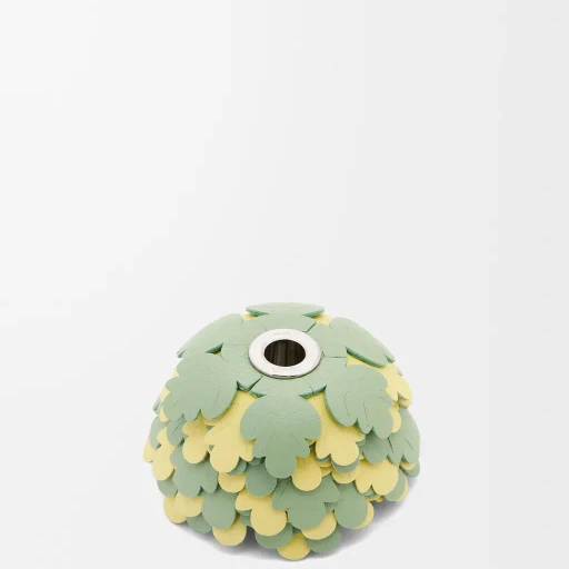 Leaves Charm In Calfskin