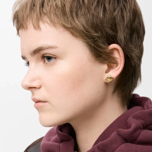 Anagram Bombé Stud Earrings