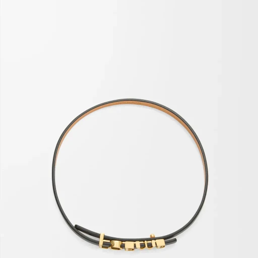 Double Wrap Loewe Bracelet In Calfskin