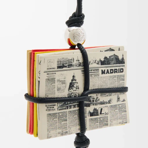 Newspaper Charm In Calfskin