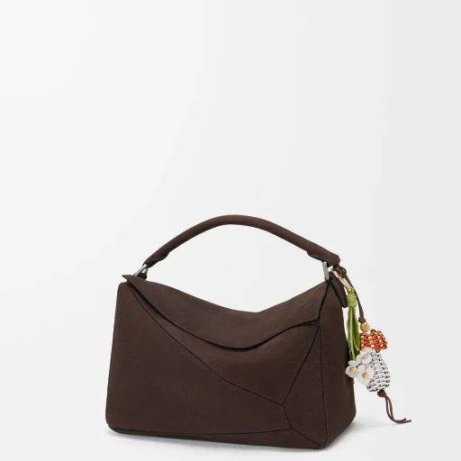 Strawberry Flower Charm In Classic Calfskin