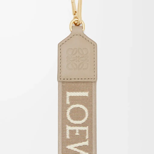 Anagram Strap In Jacquard And Calfskin