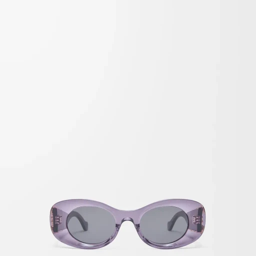 Beveled Oval Maxi Anagram Sunglasses