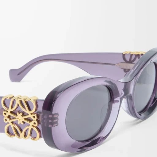 Beveled Oval Maxi Anagram Sunglasses