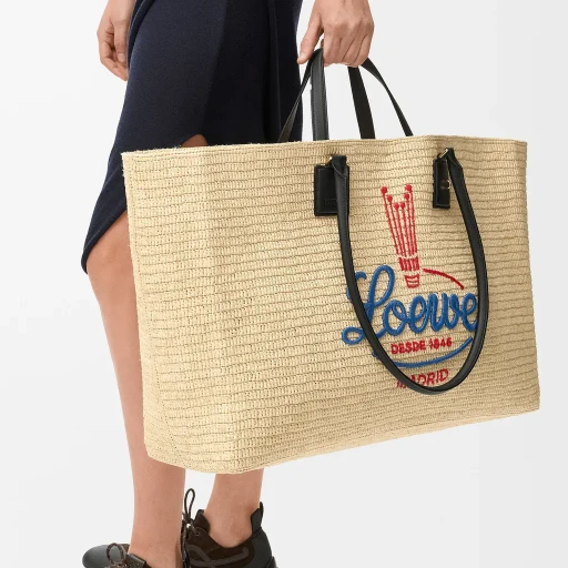 Xl Verano Tote In Raffia