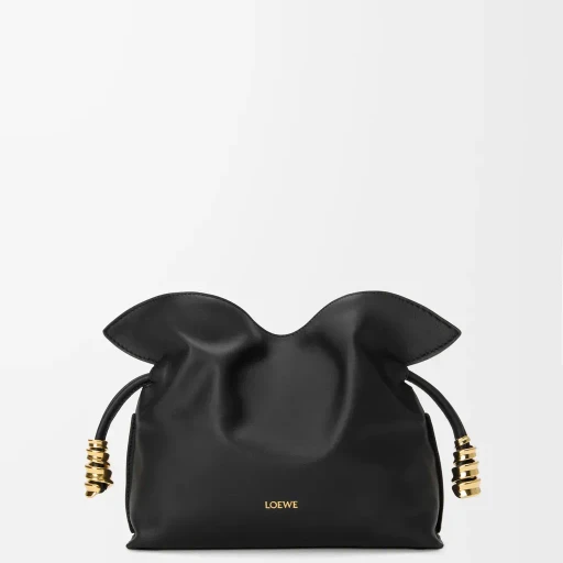 Mini Coil Flamenco Clutch In Nappa Calfskin