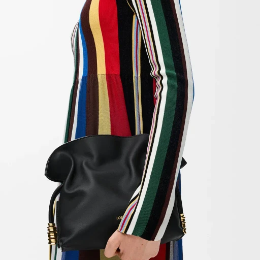 Mini Coil Flamenco Clutch In Nappa Calfskin