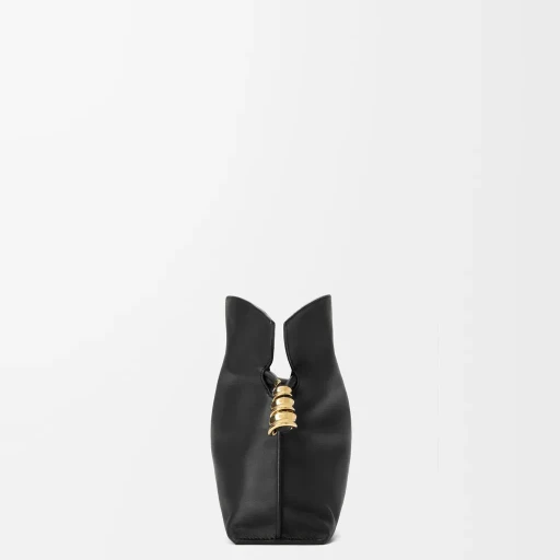 Mini Coil Flamenco Clutch In Nappa Calfskin