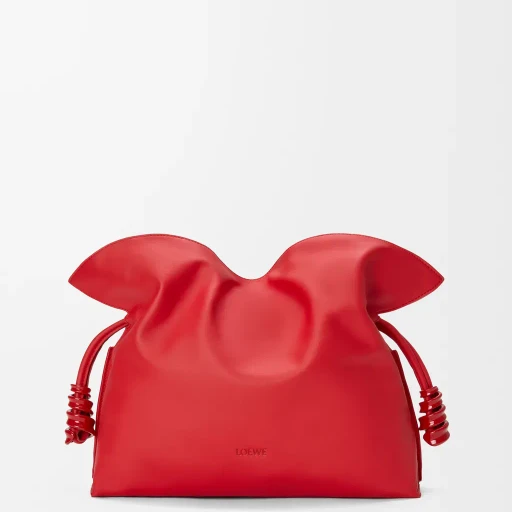 Medium Coil Flamenco Clutch In Nappa Calfskin