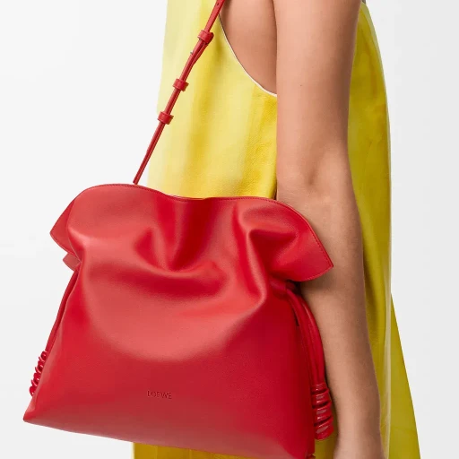 Medium Coil Flamenco Clutch In Nappa Calfskin