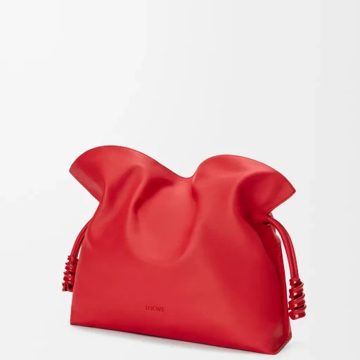 Medium Coil Flamenco Clutch In Nappa Calfskin