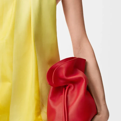 Medium Coil Flamenco Clutch In Nappa Calfskin