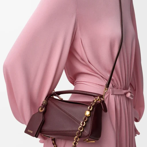 Mini Featherlight Puzzle Bag In Mellow Nappa Lambskin