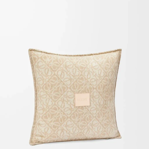 Anagram Cushion In Wool And Cashmere