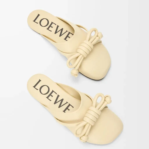 Flamenco Knot Mule In Lambskin