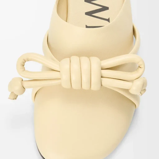 Flamenco Knot Mule In Lambskin