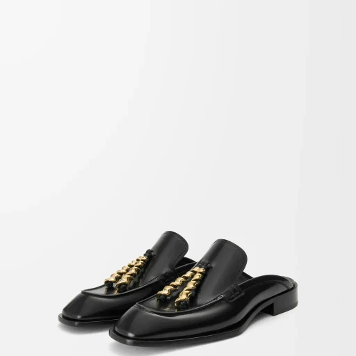Edge Loafer Mule In Brushed Calfskin