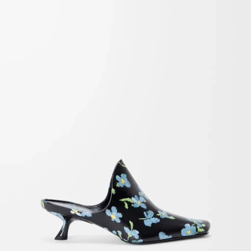 Emily Mule In Printed Lambskin