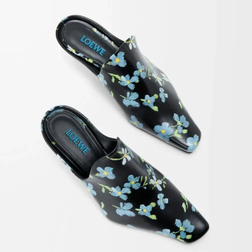 Emily Mule In Printed Lambskin