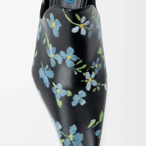 Emily Mule In Printed Lambskin