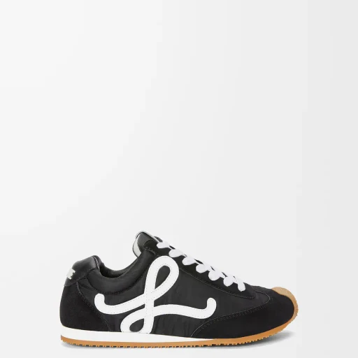 Ballet Runner 2.0 In Nylon And Calfskin