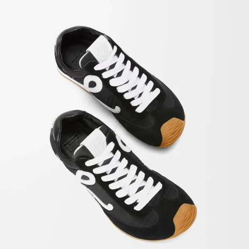 Ballet Runner 2.0 In Nylon And Calfskin