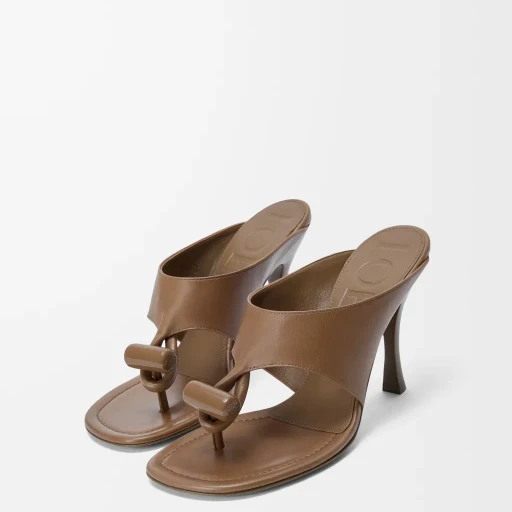 Toggle Sandal In Shiny Smooth Calfskin