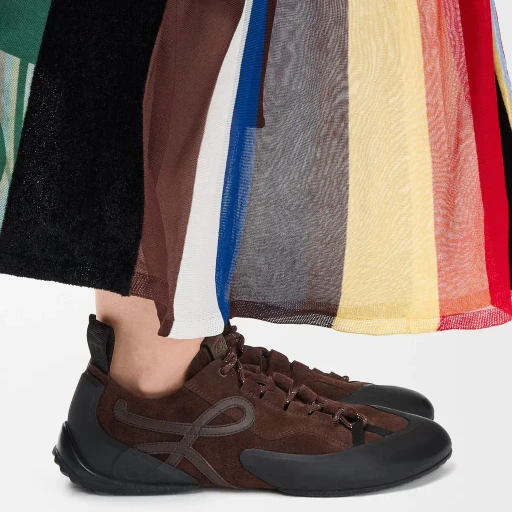 Grip Sneaker In Calfskin Suede