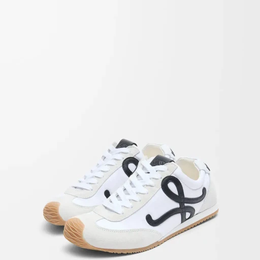 Ballet Runner 2.0 In Nylon And Calfskin