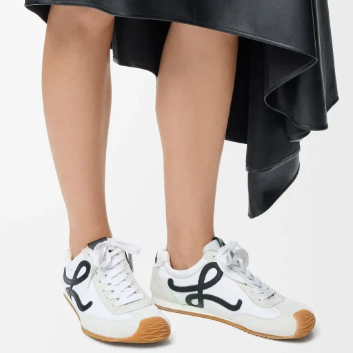 Ballet Runner 2.0 In Nylon And Calfskin