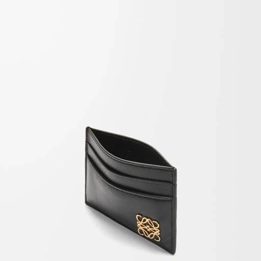 Puffer Anagram Plain Cardholder In Shiny Nappa Calfskin