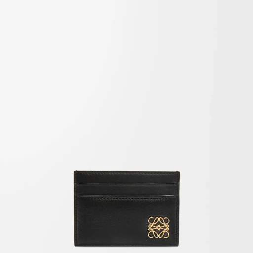 Puffer Anagram Plain Cardholder In Shiny Nappa Calfskin