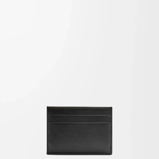 Puffer Anagram Plain Cardholder In Shiny Nappa Calfskin
