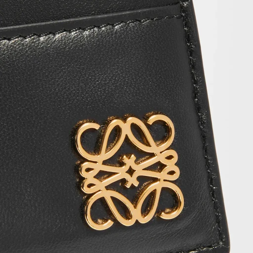 Puffer Anagram Plain Cardholder In Shiny Nappa Calfskin