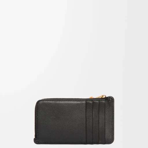 Knot Coin Cardholder In Shiny Nappa Calfskin