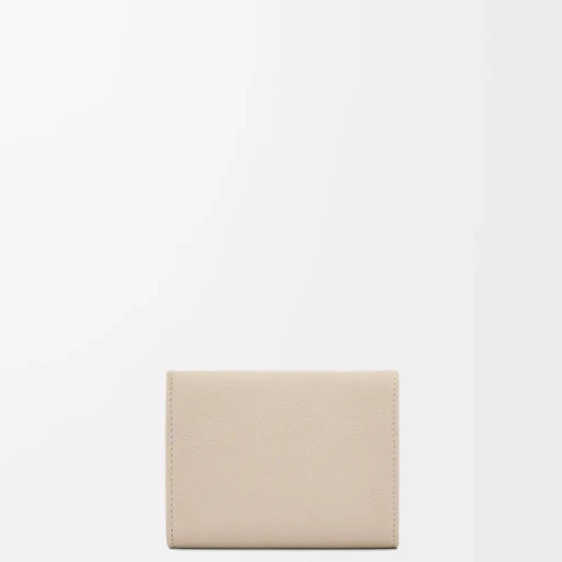 Pebble Trifold Wallet In Pebble Grain Calfskin