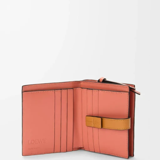 Compact Zip Wallet In Soft Grained Calfskin