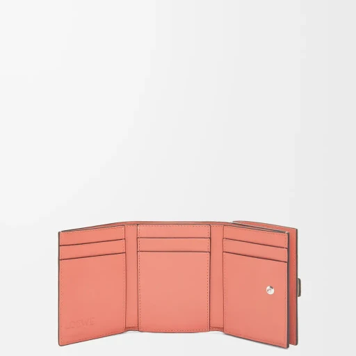 Trifold Wallet In Soft Grained Calfskin