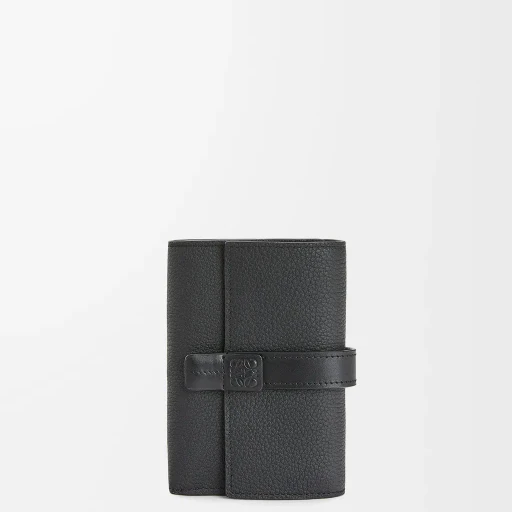 Small Vertical Wallet In Soft Grained Calfskin