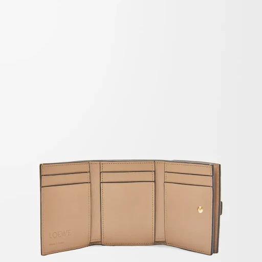 Trifold Wallet In Soft Grained Calfskin