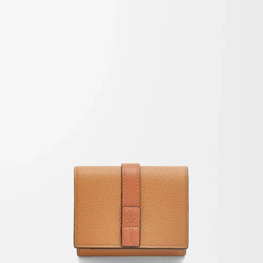 Trifold Wallet In Soft Grained Calfskin