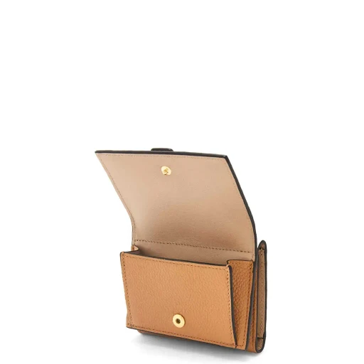 Trifold Wallet In Soft Grained Calfskin