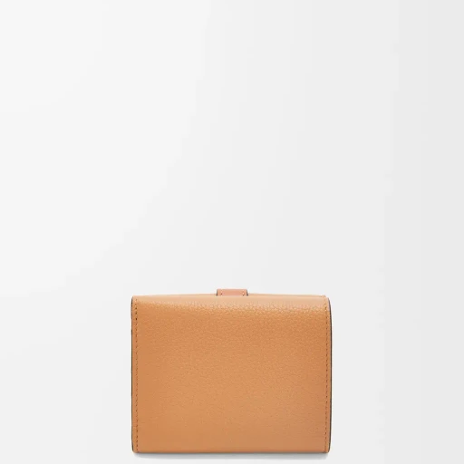 Trifold Wallet In Soft Grained Calfskin