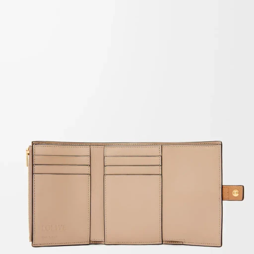Small Vertical Wallet In Soft Grained Calfskin