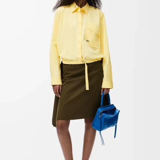 Belted Shirt In Cotton
