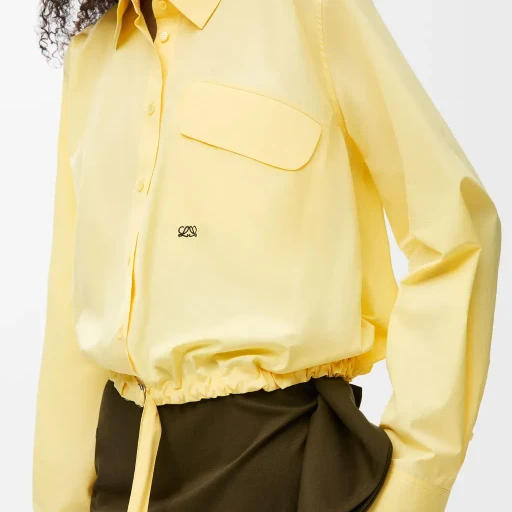 Belted Shirt In Cotton