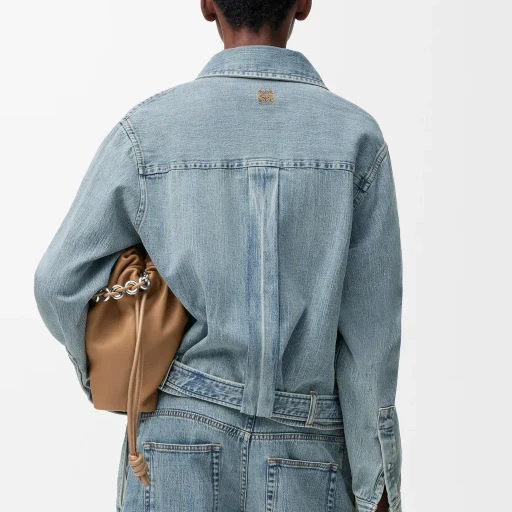 Draped Shirt In Denim