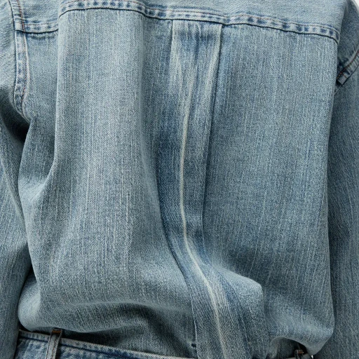 Draped Shirt In Denim