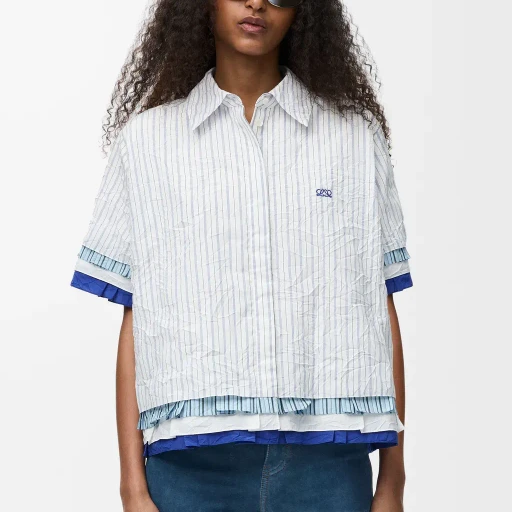 Short Sleeve Shirt In Technical Cotton