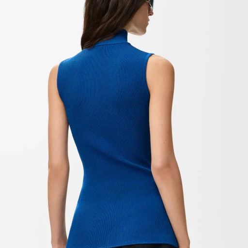 Sleeveless Top In Viscose Blend